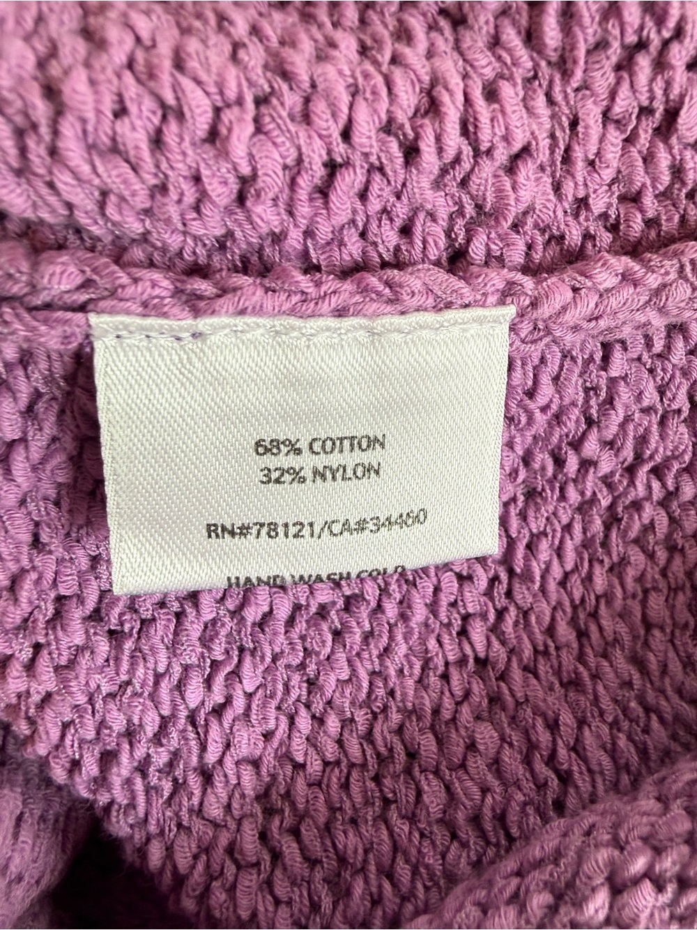 Eileen Fisher Lavender Cotton Blend Long Sleeve V-Neck Sweater Size S - Picture 8 of 11